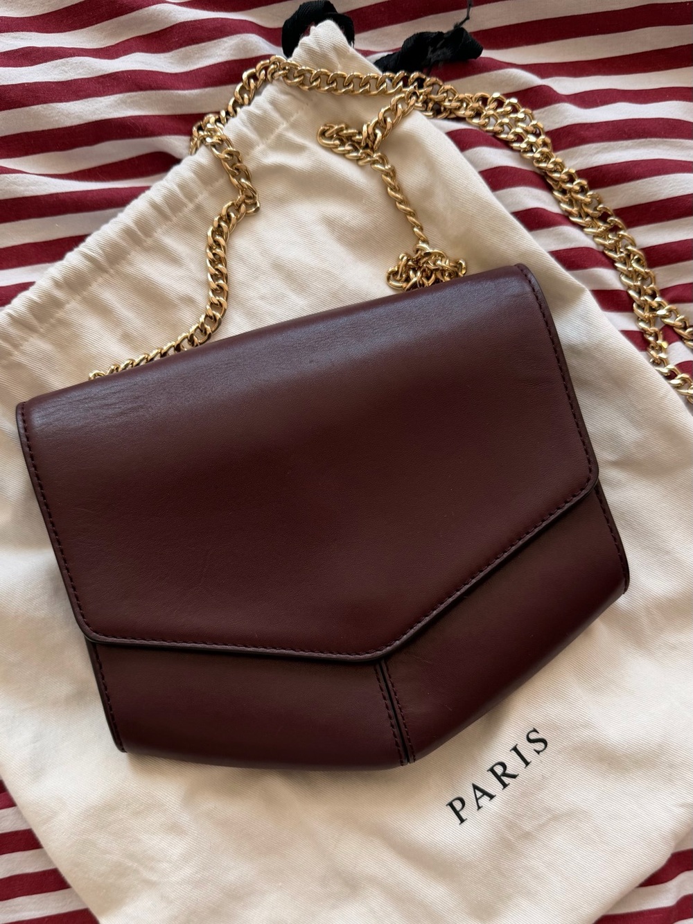 Sandro Paris Lou Medium Burgundy bag